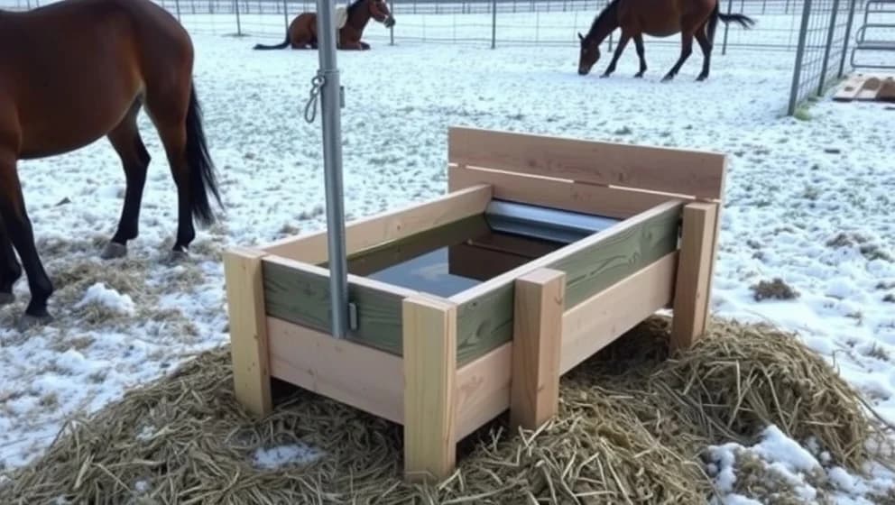 Så bygger du en isolerad vattenbalja för häst