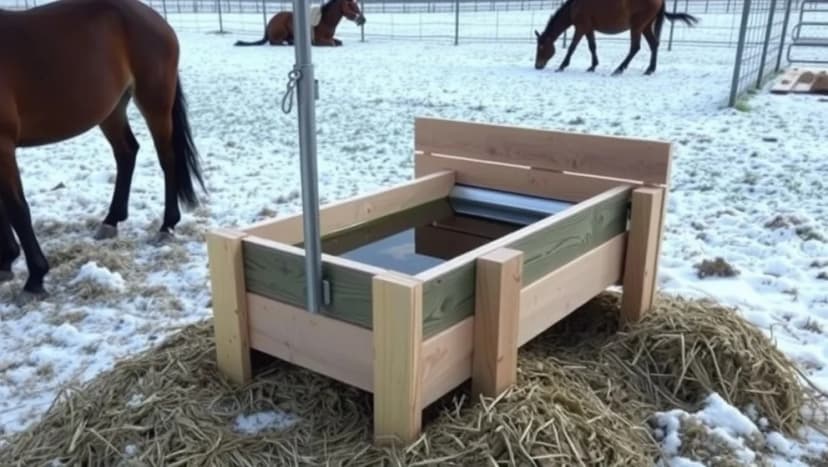 Så bygger du en isolerad vattenbalja för häst