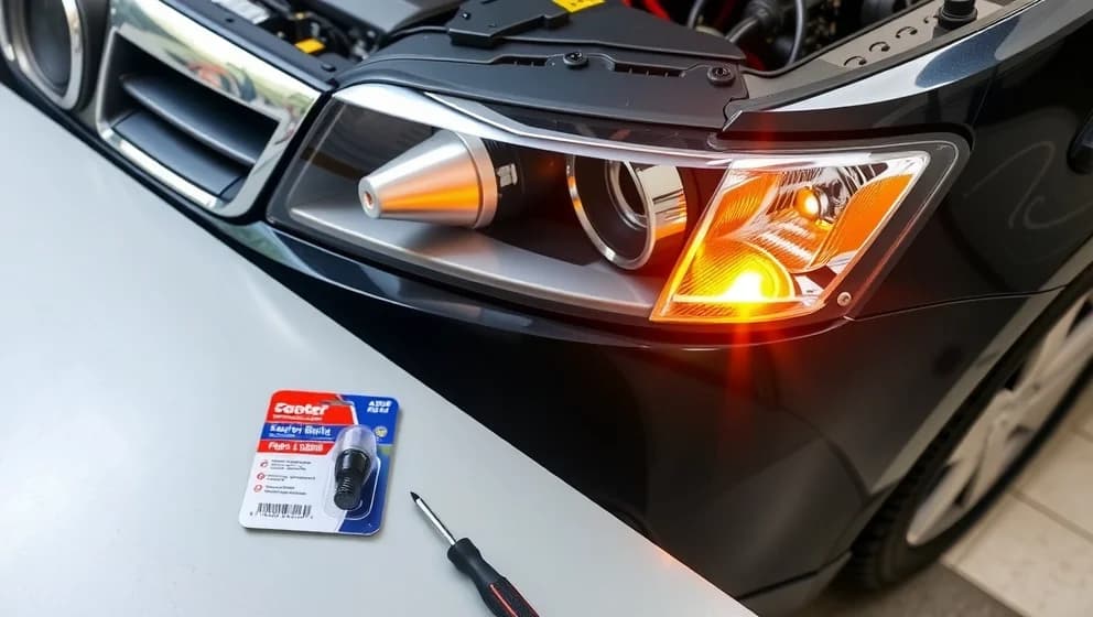 Byta blinkerslampa V70 fram själv