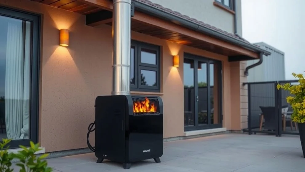 Dieselkanon med skorsten från Jula