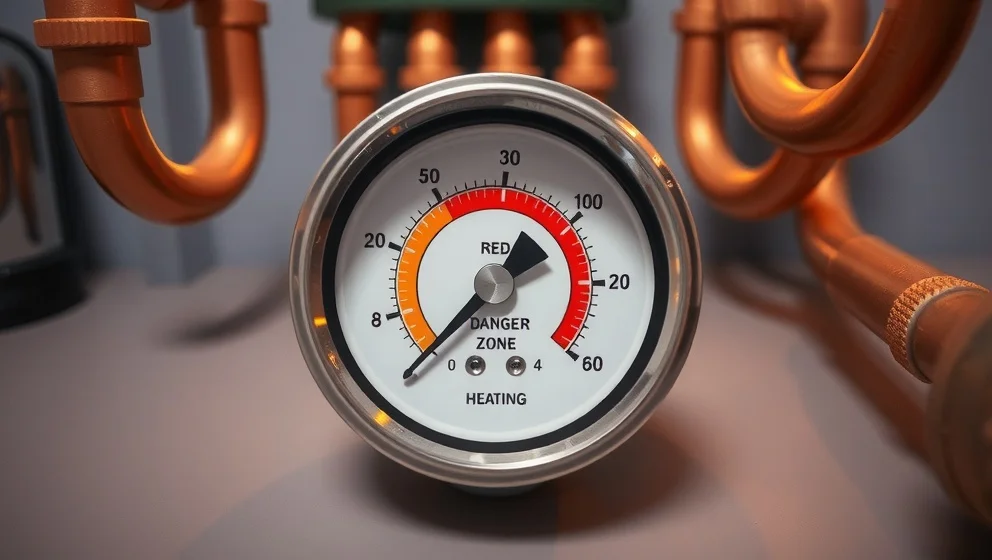 För högt tryck i värmesystemet