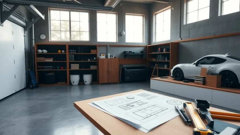 Garage ritning 100 kvm planering och design