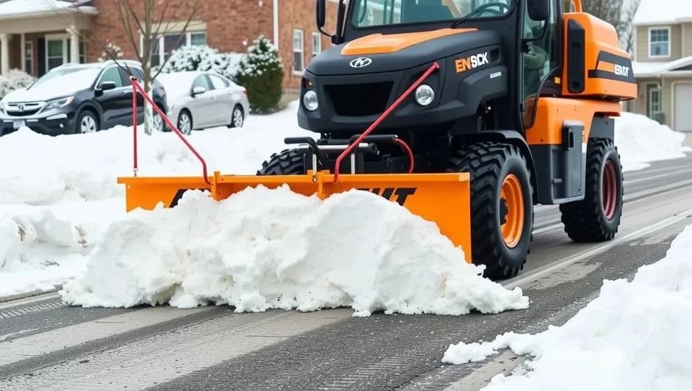 Liten traktor för snöröjning värt pengarna