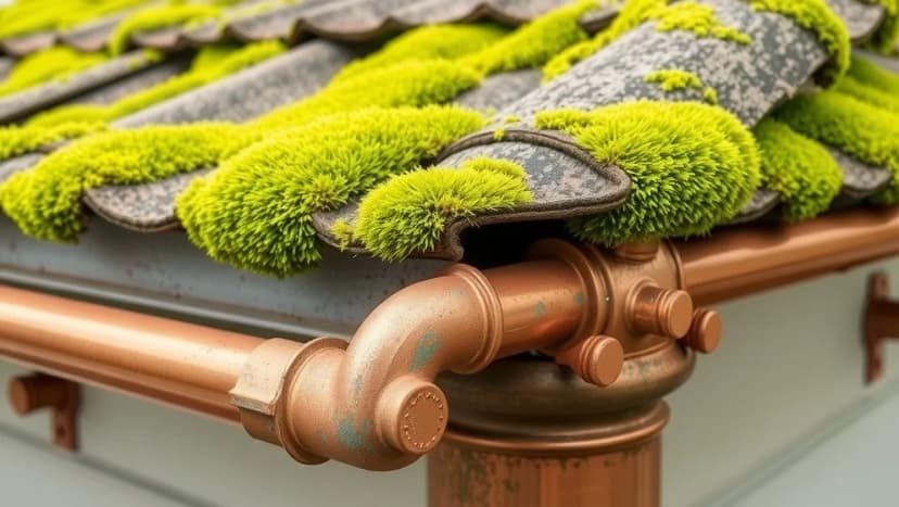 Mossa på tak koppartråd vad gör du